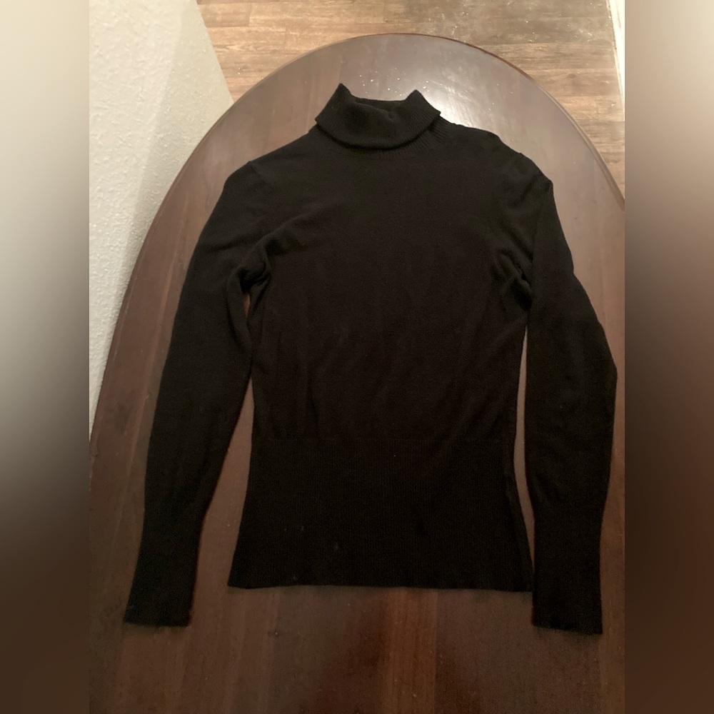 Cabi Prep Pullover Long Sleeve Turtleneck Sweater Top Black Women’s Size Small S
